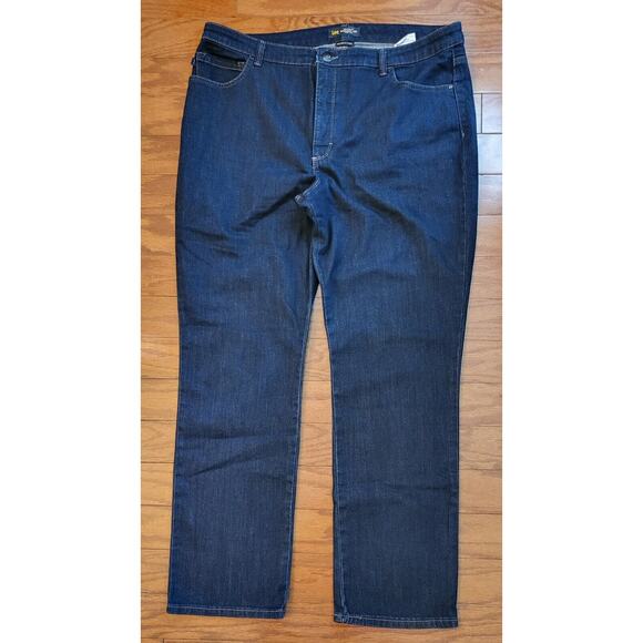 Lee Jeans Women’s Size 18M High Rise Relaxed Fit Straight Leg Instantly Slims - Picture 12 of 16